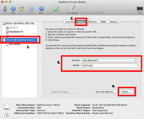 How to format external drive for mac os